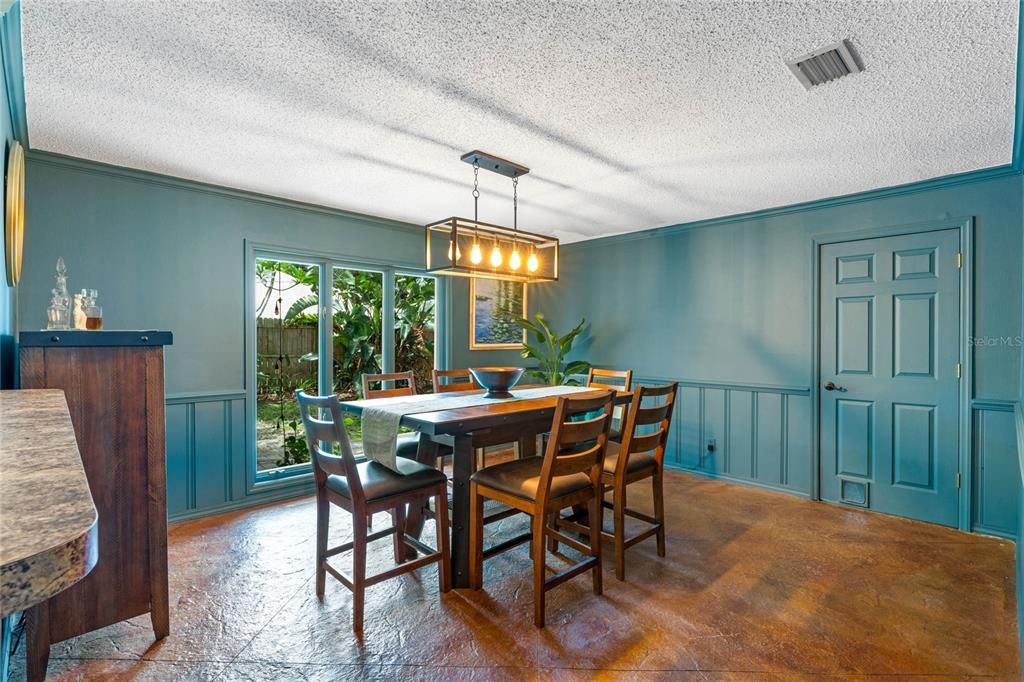 Another View of Formal Dining Room with Door to Laundry Room & Garage