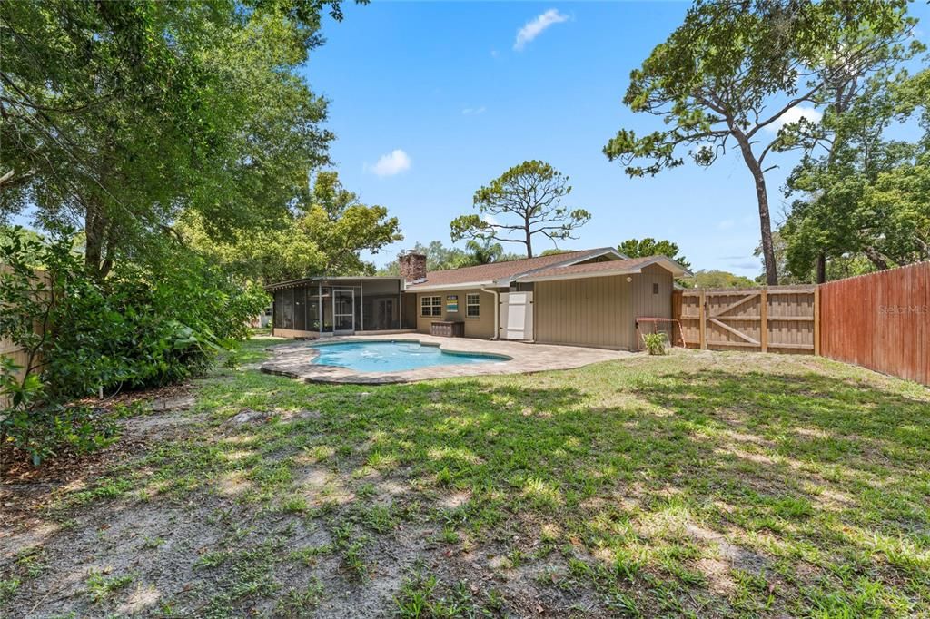 Another View of the Pool and the Rear Yard