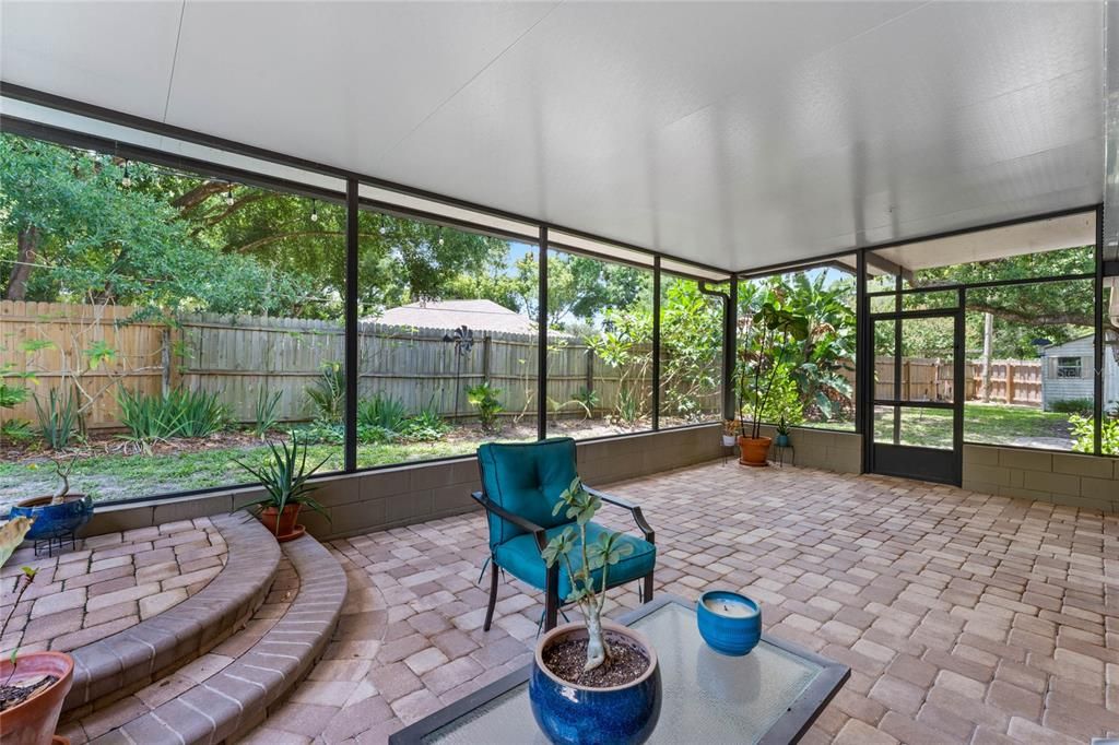 Another View of Spacious Screened Porch (which is also plumbed for a summer kitchen)