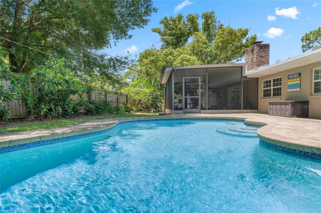 In-Ground Pool with Pool Sweep