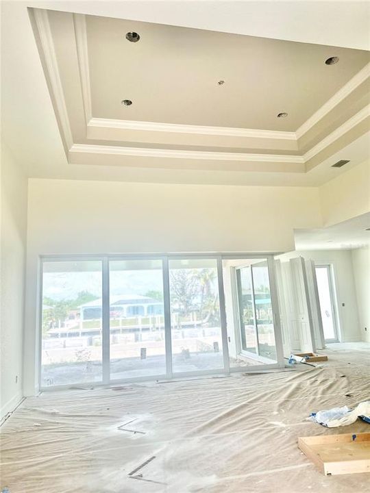 Great Room with 14'4" Ceiling