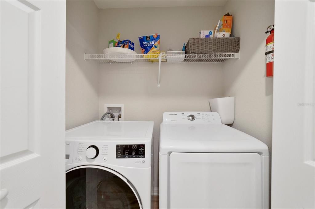 LAUNDRY CLOSET.