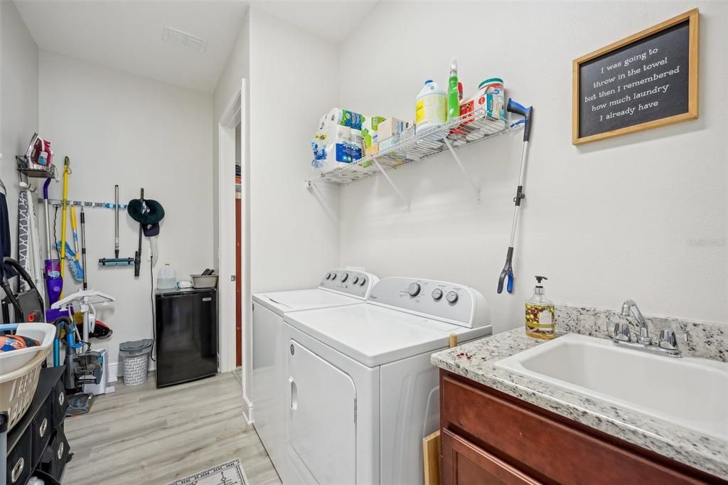 Laundry Room adjacent to Walk-In closet