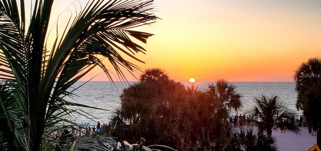 Sunrise from the Hurricane Restaurant on Pass A Grille Beach.