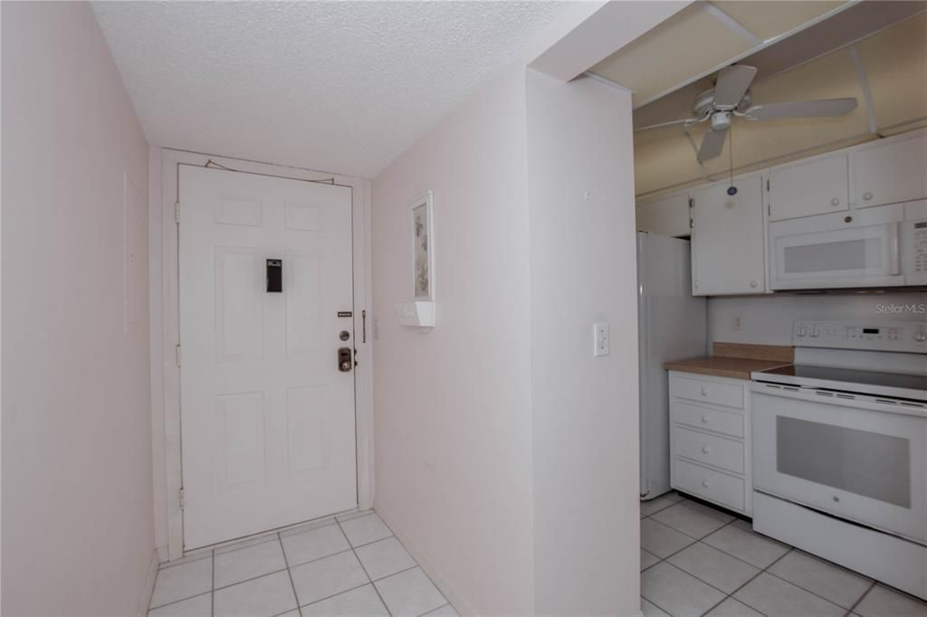 Foyer, kitchen