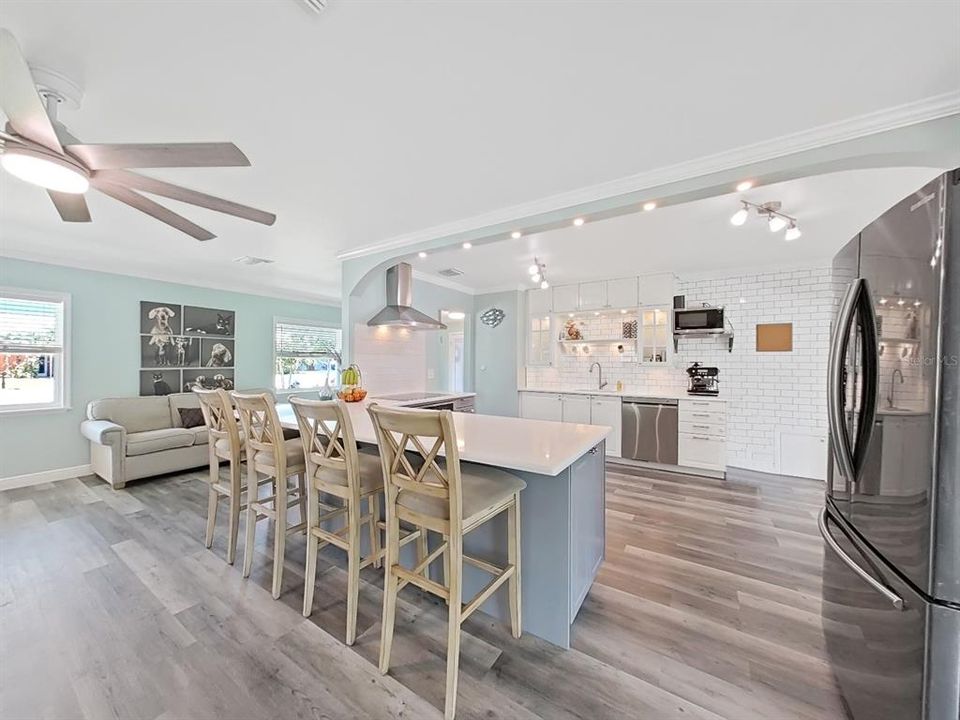 Welcoming Kitchen with elevated style! Plenty of room to maneuver around as you're prepping meals or socializing with friends.