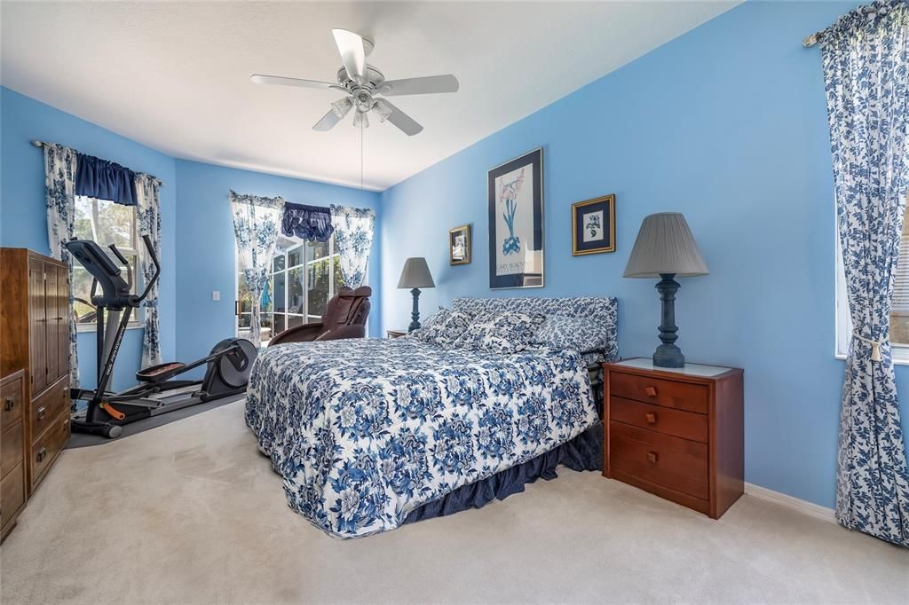 Primary bedroom with pool and spa access