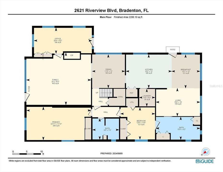 1st Floor Floor Plan 2621 Riverview Blvd, Bradenton, FL, 34205