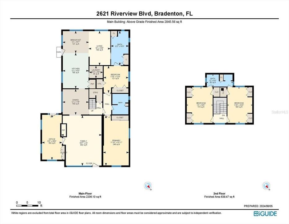 1st and 2nd Floor Floor Plans 2621 Riverview Blvd, Bradenton, FL, 34205