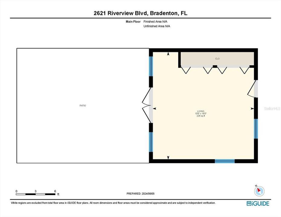 Cottage Floor Plan 2621 Riverview Blvd, Bradenton, FL, 34205