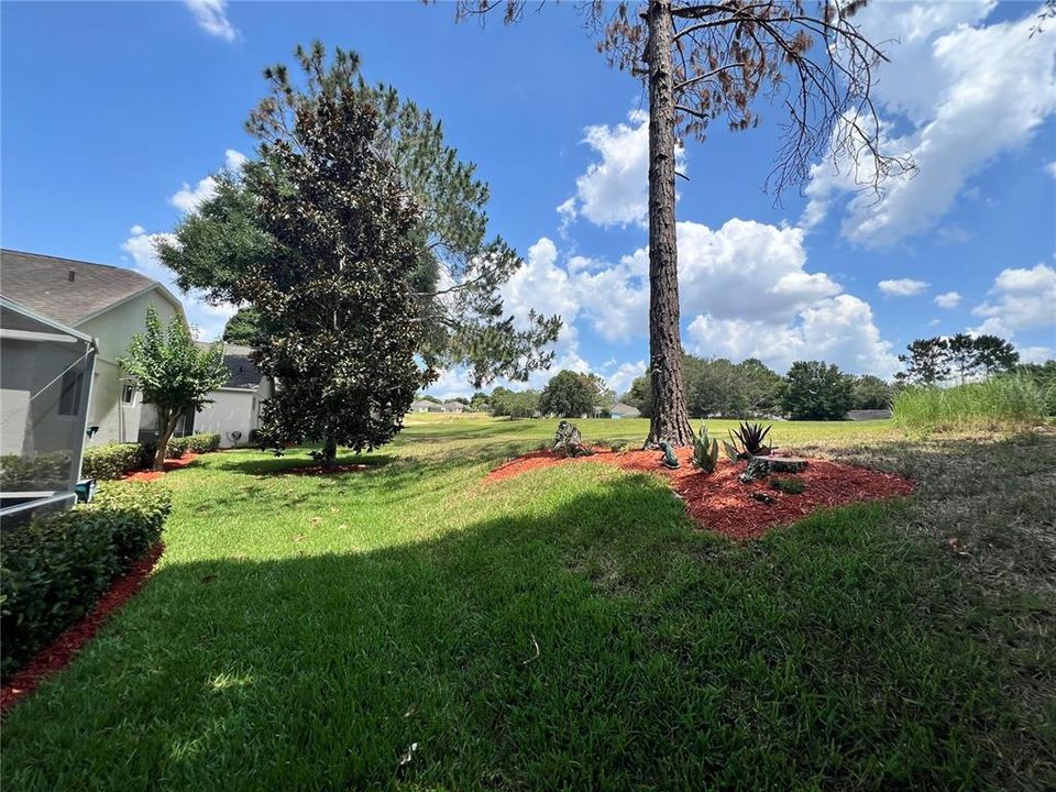 Additional view of rear yard and golf course