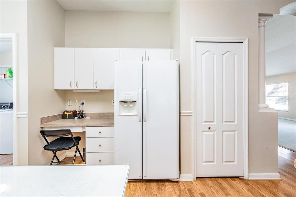 Desk Area in Kitchen