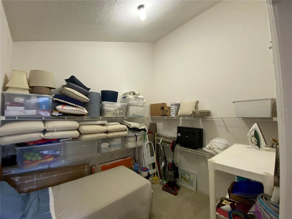 Huge closet to loft bedroom