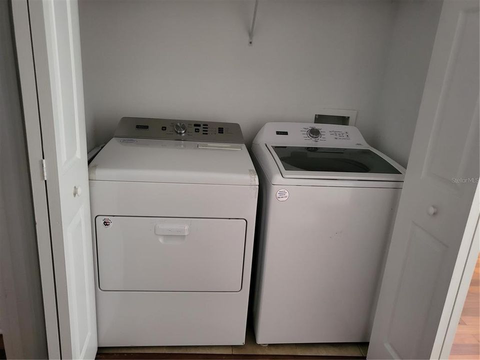 LAUNDRY CLOSET ON 2ND FLOOR