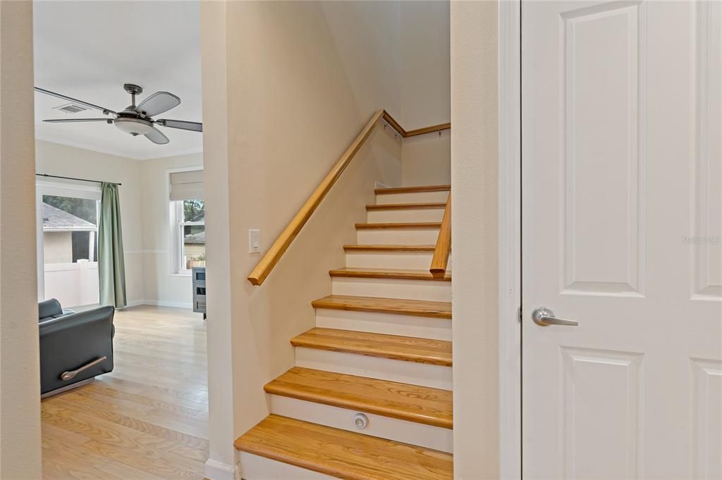 Staircase to Second Floor Bedrooms