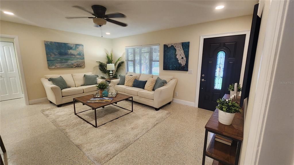 Living Room - shown with furnishings