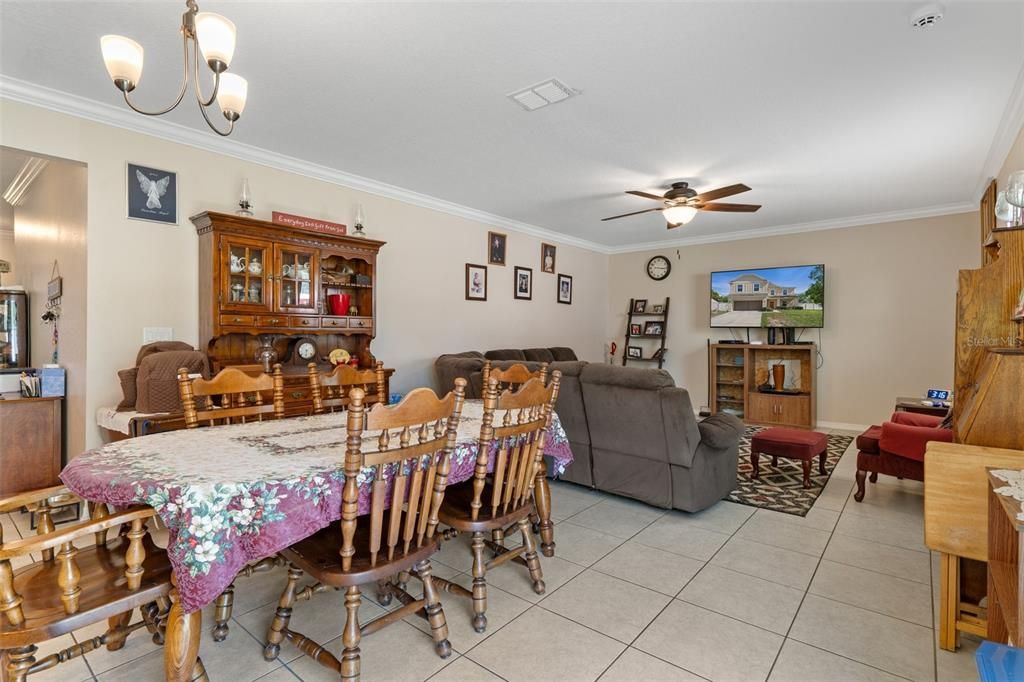 Living room/Dining room combo