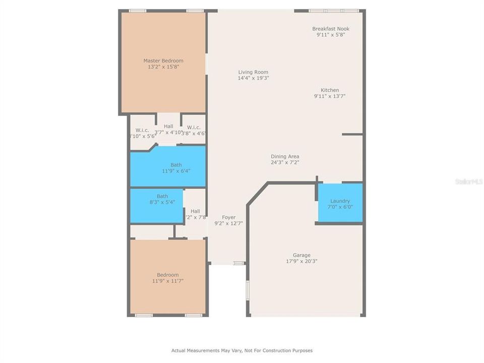 For Sale: $299,000 (2 beds, 2 baths, 1393 Square Feet)