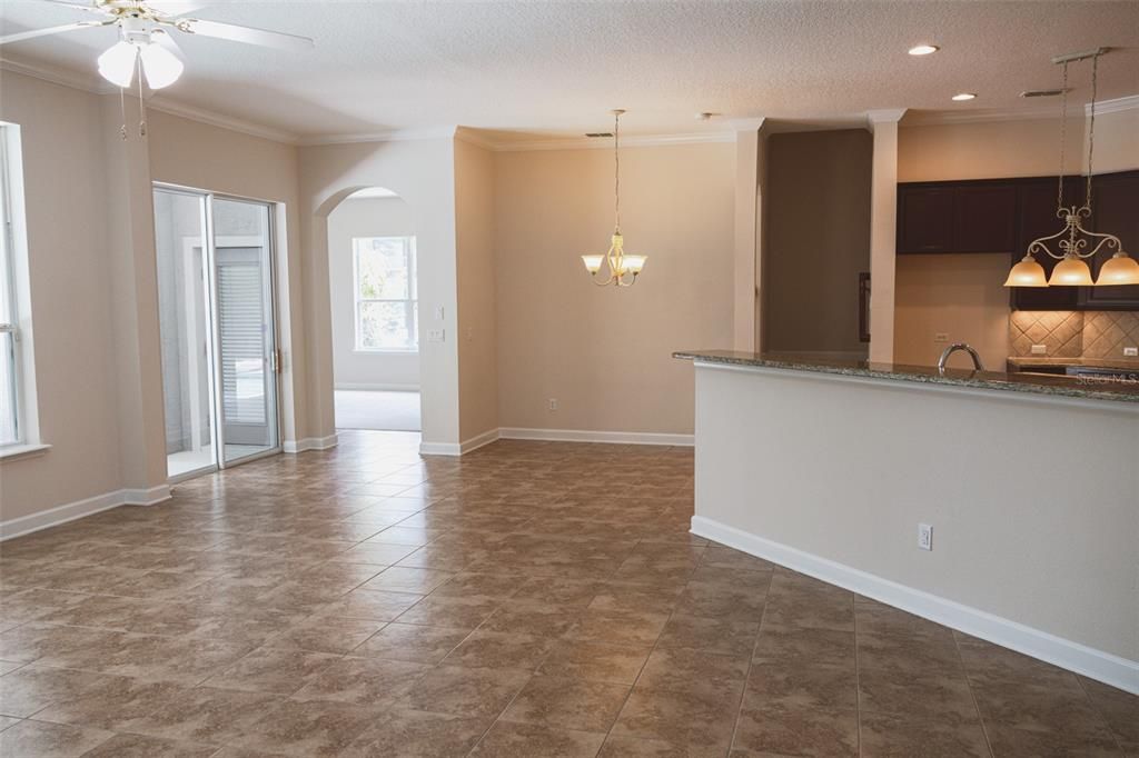 Sliding door leads to Pool, two beds and baths on the other side of the house.