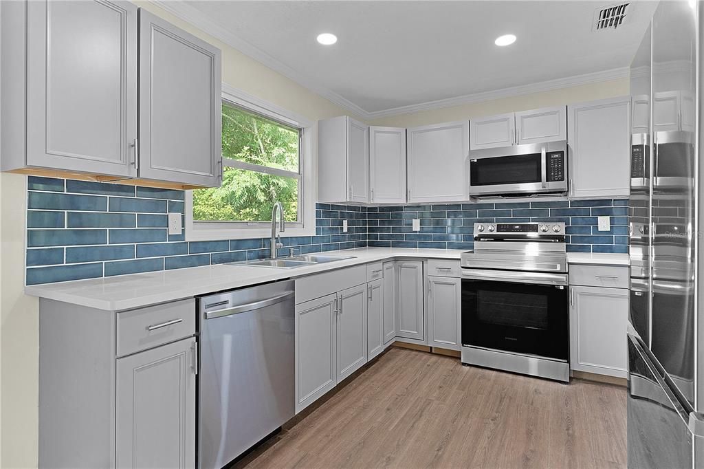 Beautiful tile backsplash