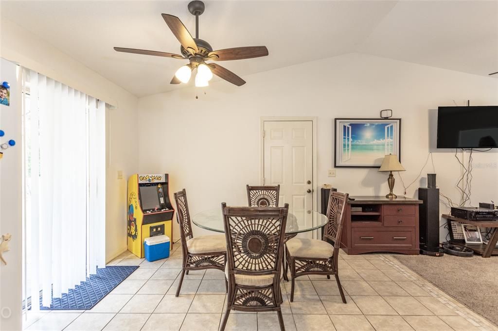 slider off dining area goes to small patio