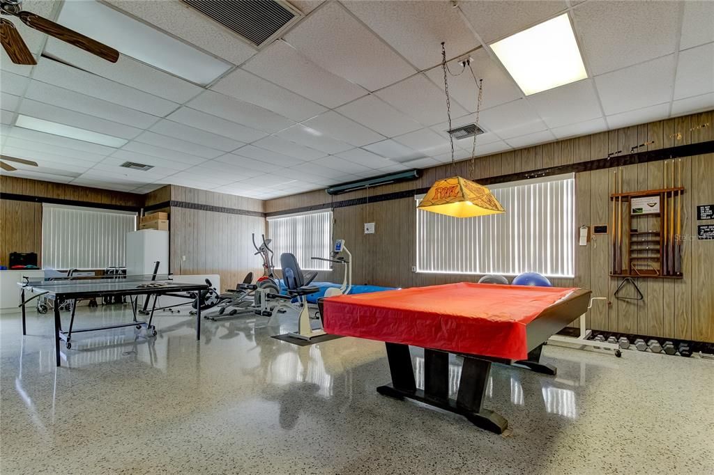 Community center w pool table