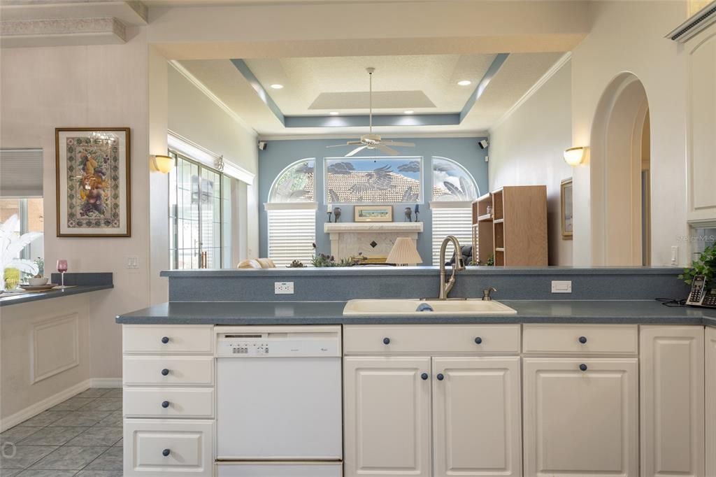 Kitchen Opens To The Family Room