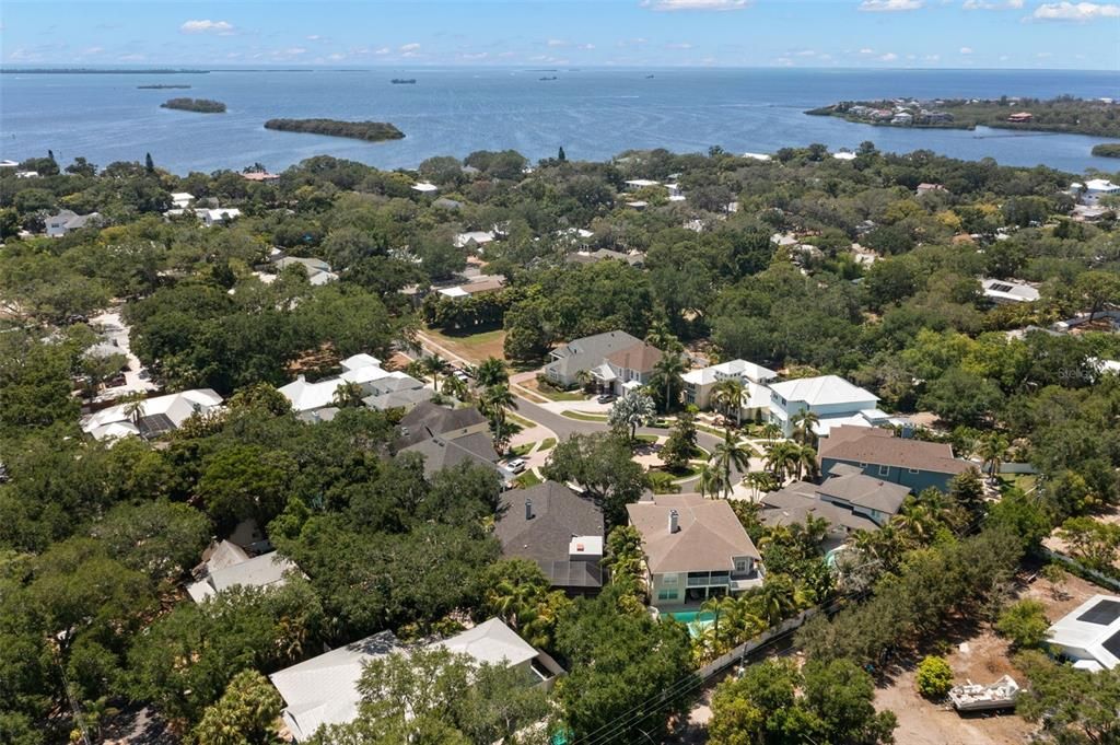 Aerial West - St Joseph Sound & Gulf of Mexico