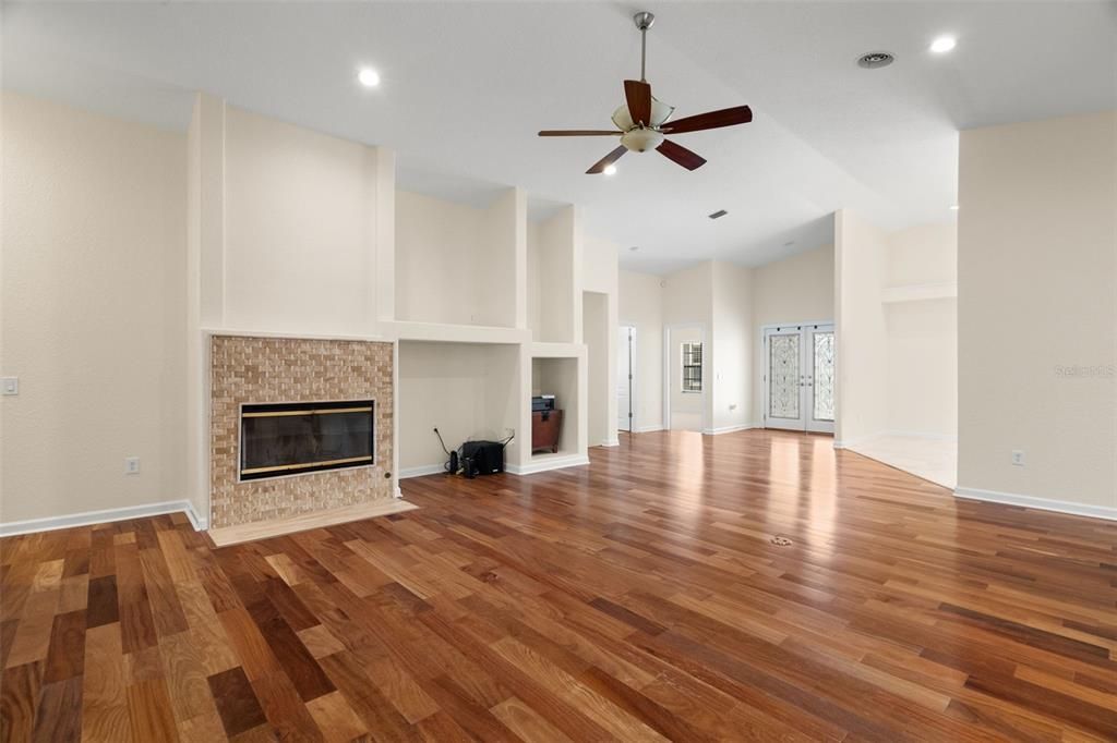 Living Room - Dining Room - Front Entry - Bedroom 3 - Bathroom 3 - stairs to first floo