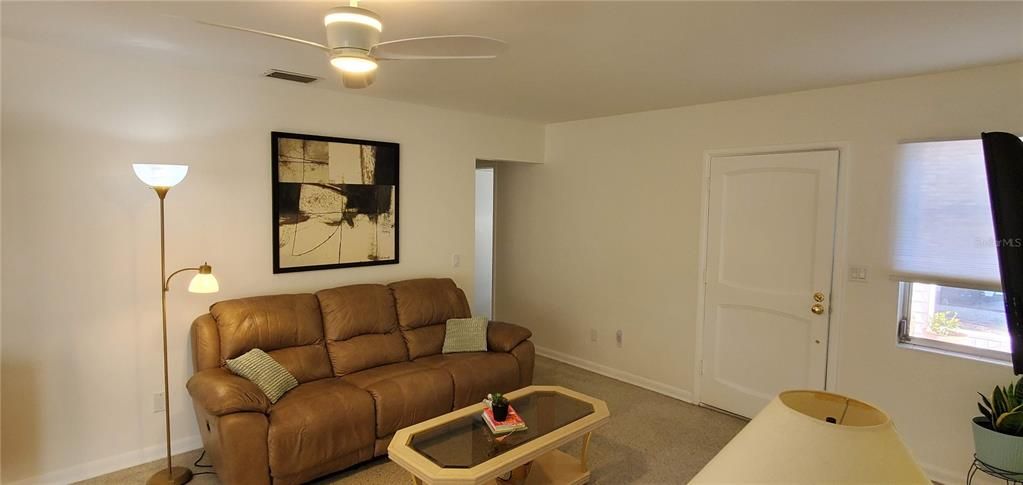 looking back at front door from dining room