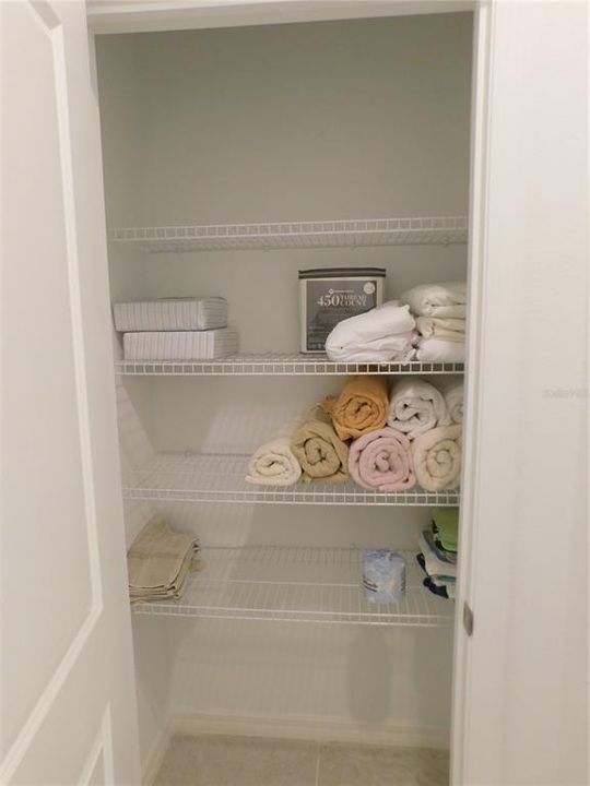 Master Bathroom Linen Closet