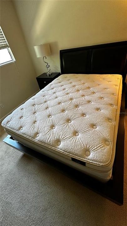 Clean mattress - now covered with mattress pad