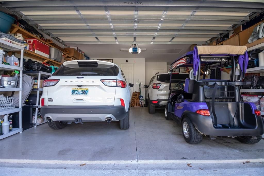 Garage/Room for 2 Cars and Golf Cart