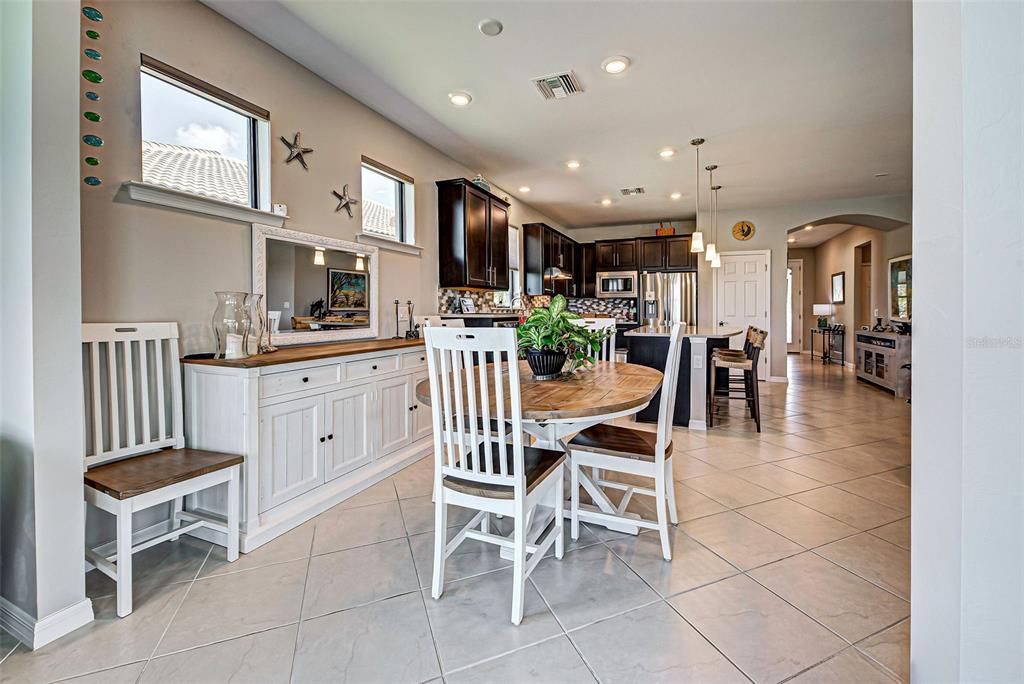 Dining area in lovely open floor plan