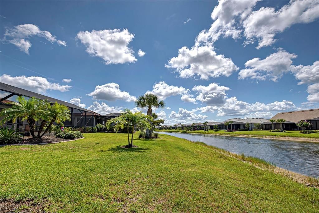 Long canal and upgraded landscaped yard