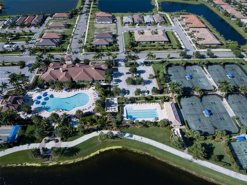 Pool #1, Tennis courts  and Lap pool in Islandwalk