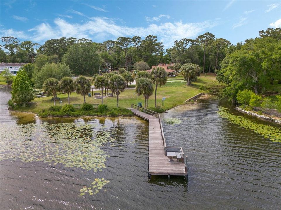 Community dock for enjoying nature