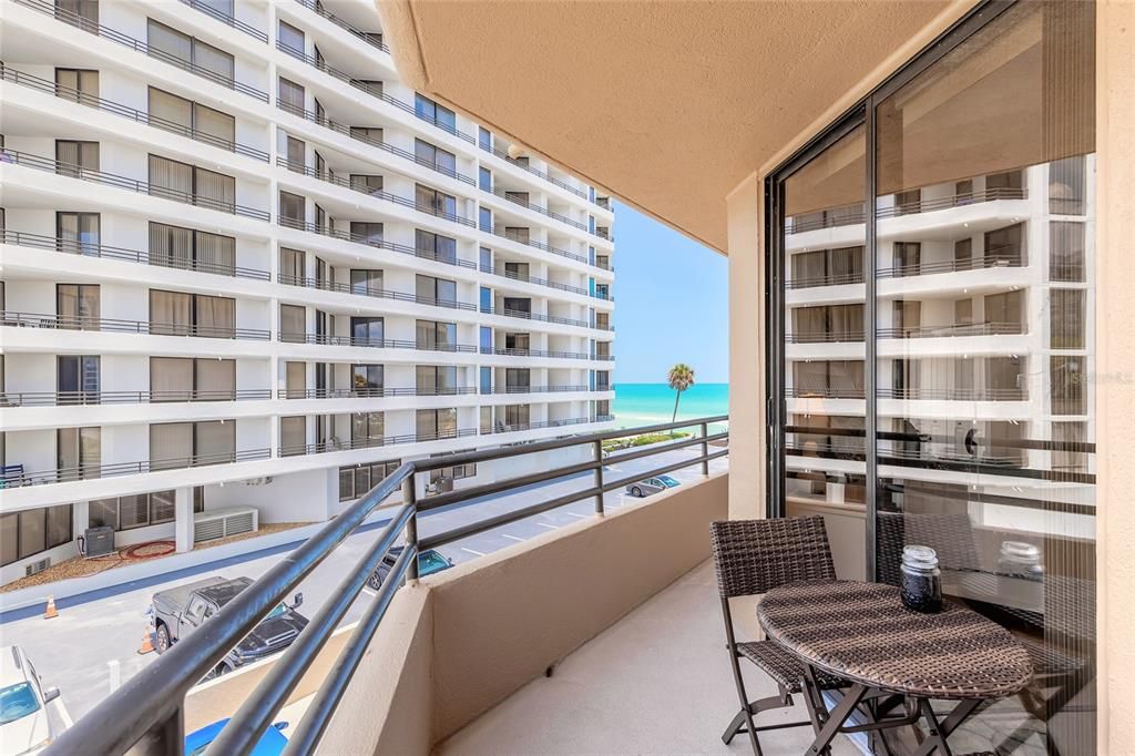 Balcony view towards ocean