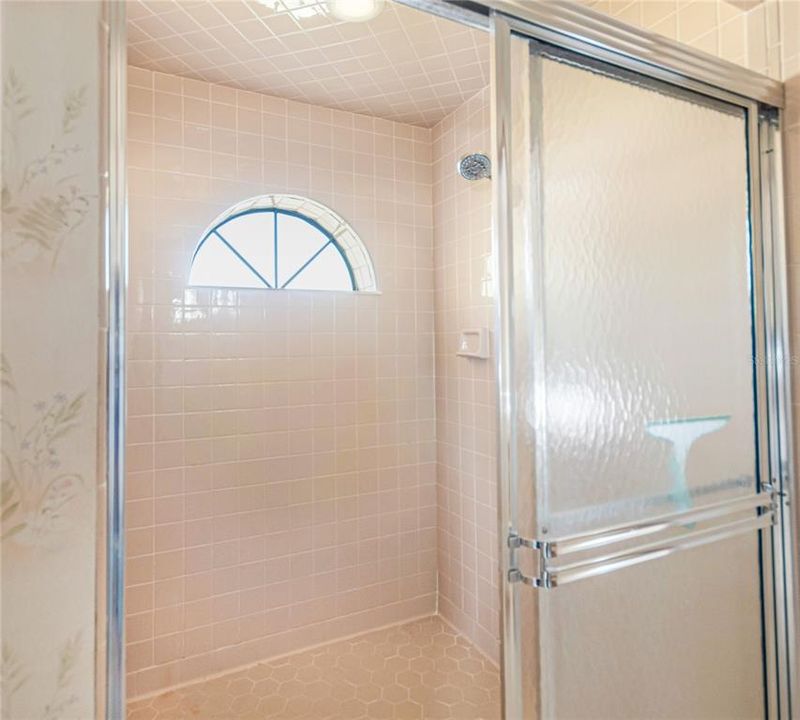 PRimary Bathroom featres a large walk-in shower