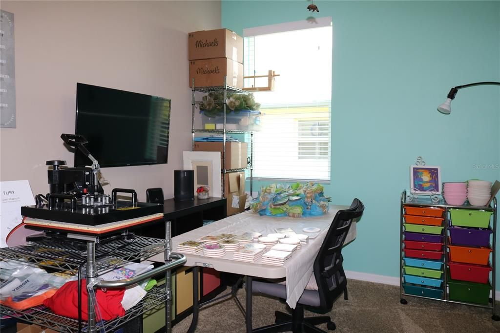 Bedroom 4 used as a craft room