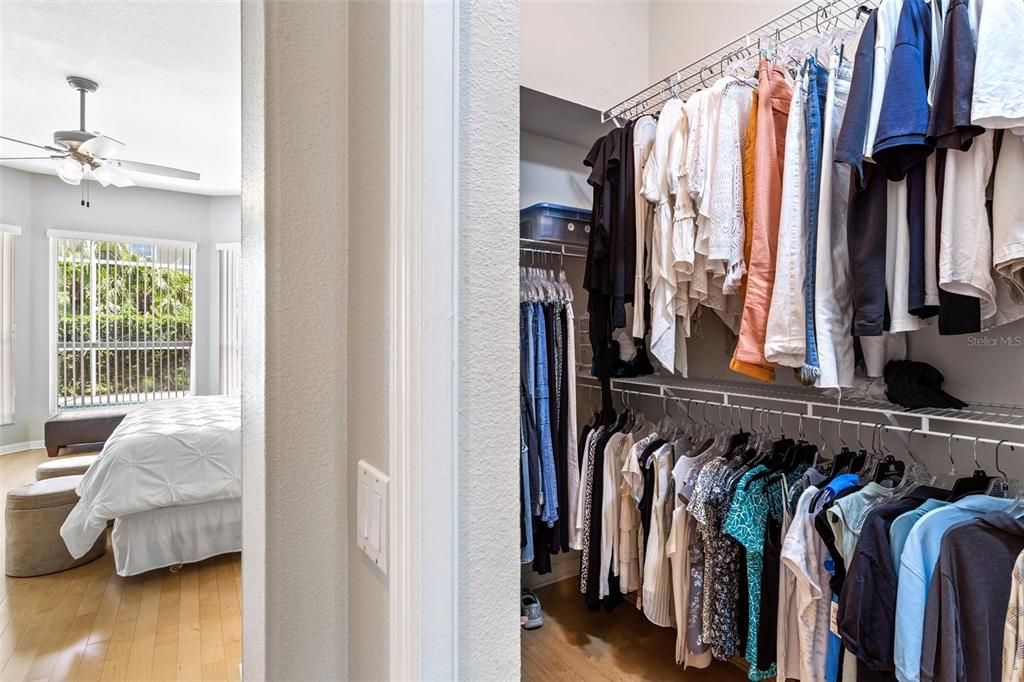 Spacious laundry room adjacent to kitchen