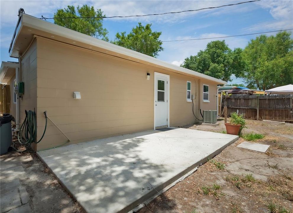 Back patio