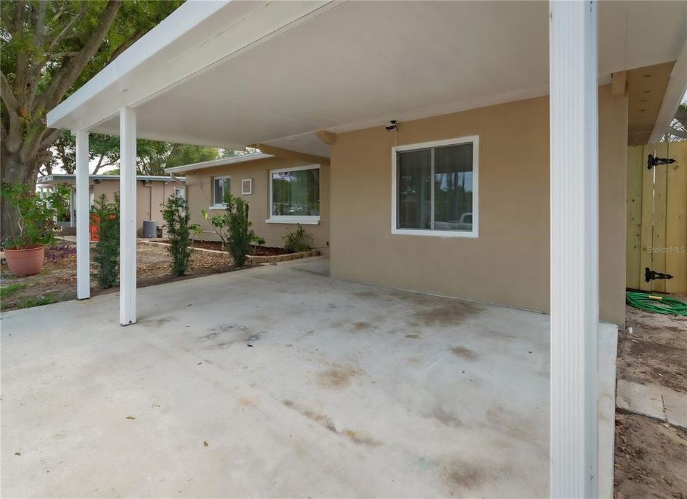 Carport and covered entryway