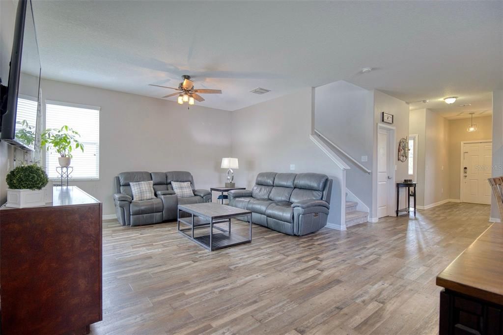 The Great Room is the heart of the home that combines the kitchen, eating space and family room into one versatile space.