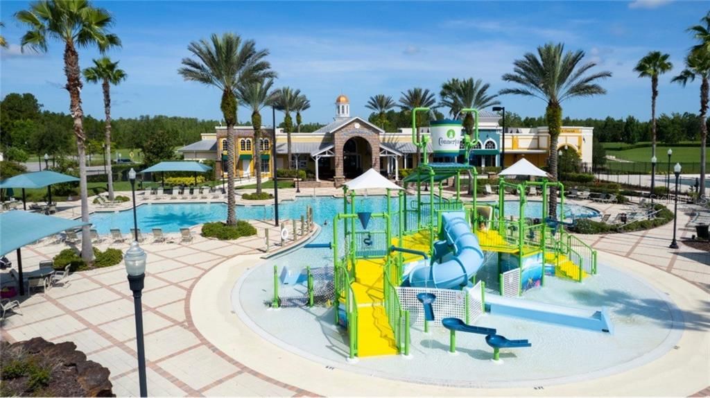 Resort-Style pool includes kids splash pool.