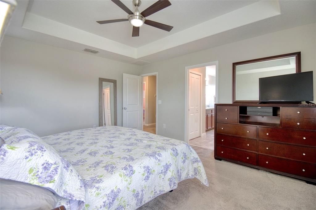 Ensuite bathroom is connected to the master bedroom.