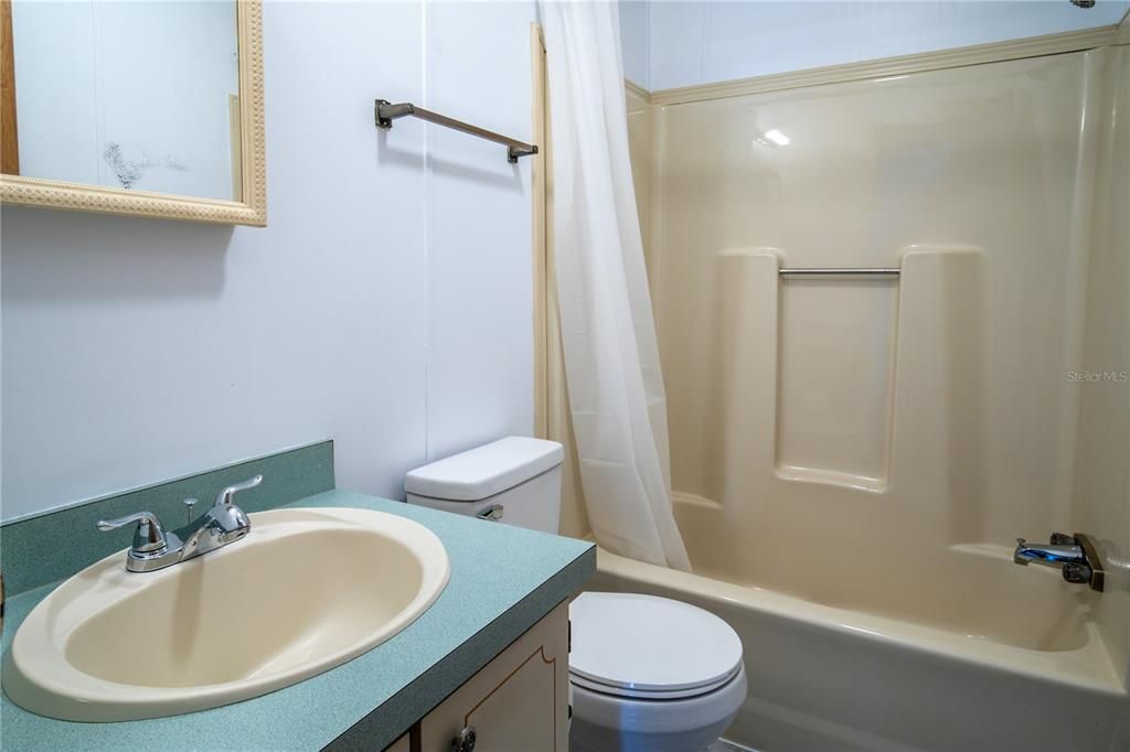 Hall Bathroom   tub/shower