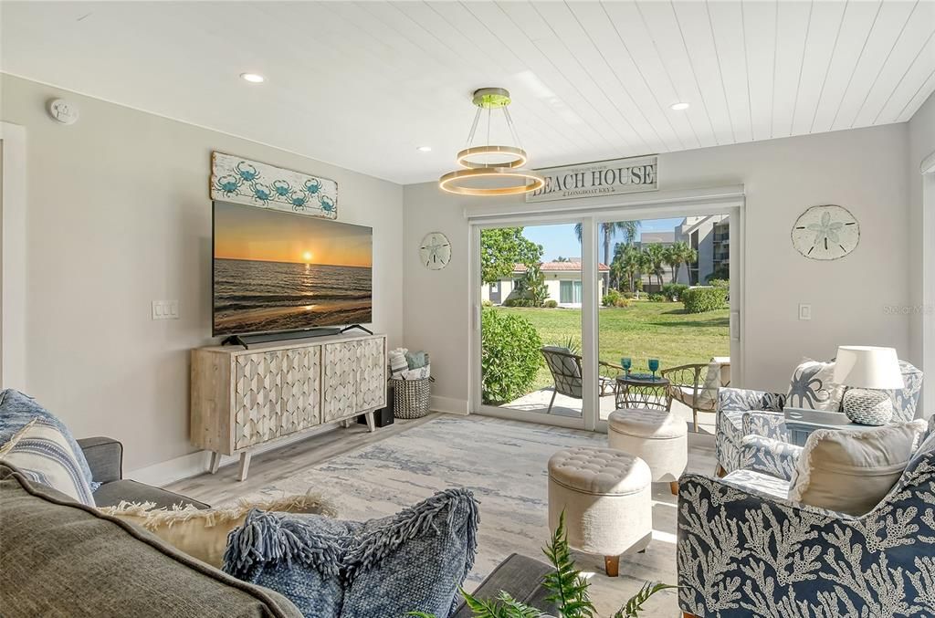 Living Area with Patio             View