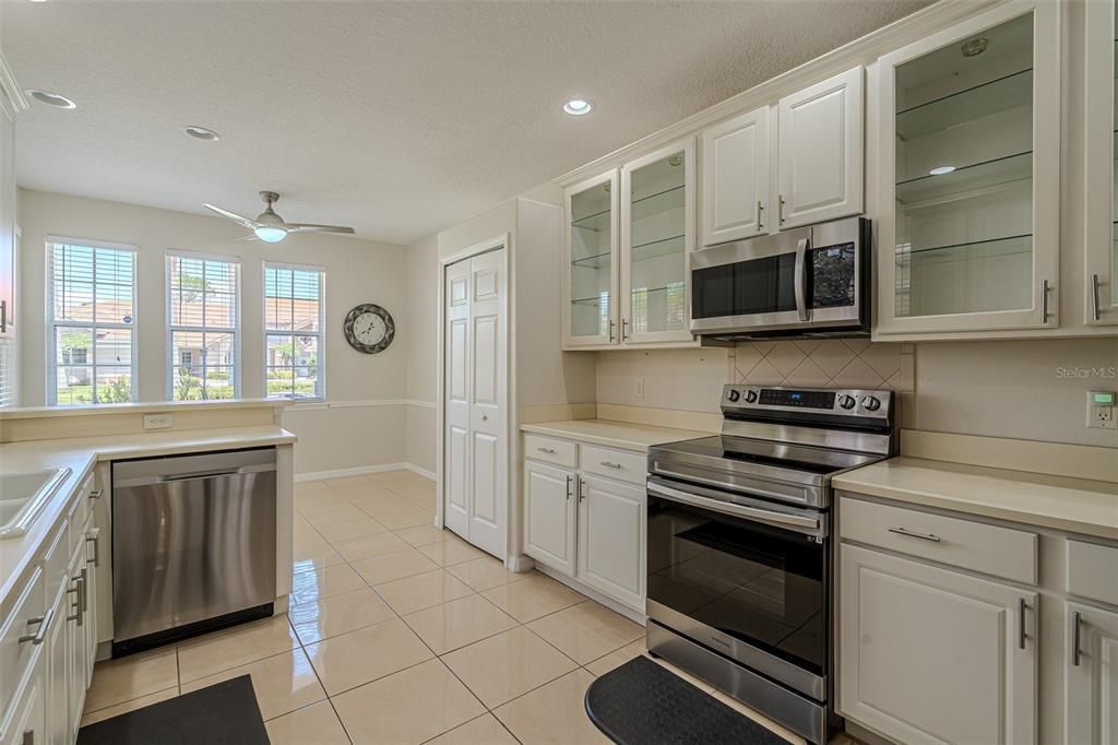 Kitchen overlooking the dinette.