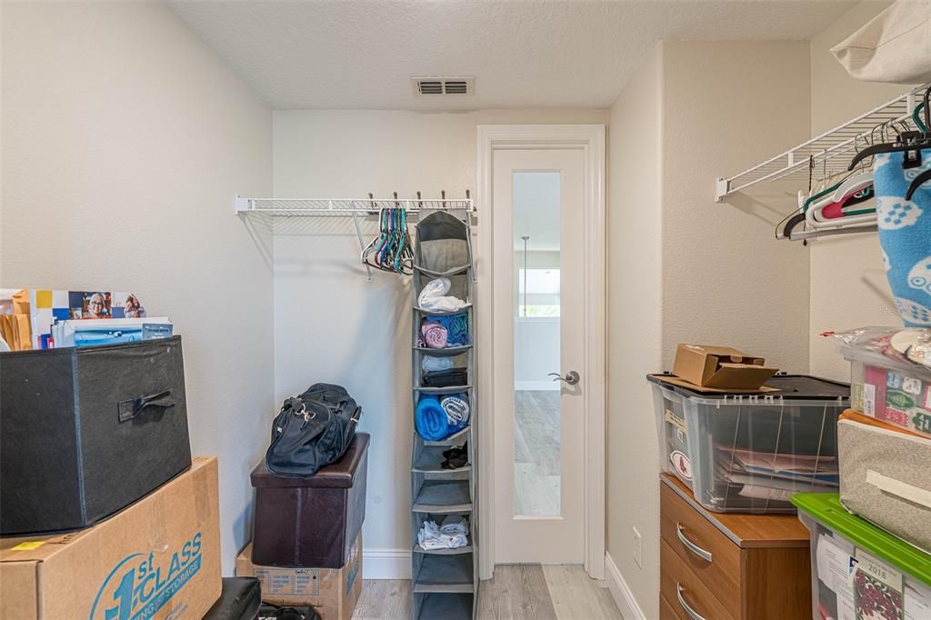 2nd Floor - Large walk in closet that opens from Bedroom 3 and leads to the loft